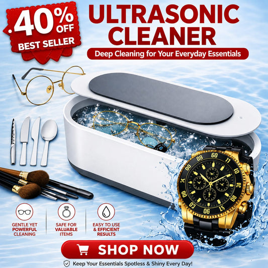 Ultrasonic Cleaner – Deep Cleaning for Glasses, Jewelry & More